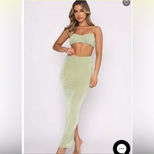 White fox boutique 2 piece set size M